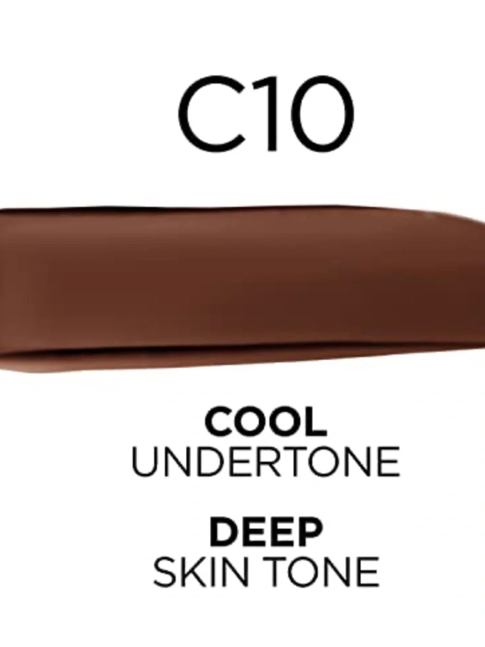 L'Oreal True Match Foundation C10 Cool Deep - Brown